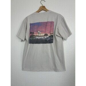In-N-Out Burger Shirt Mens Large Gray California Drive Thru Sunset Graphic Tee